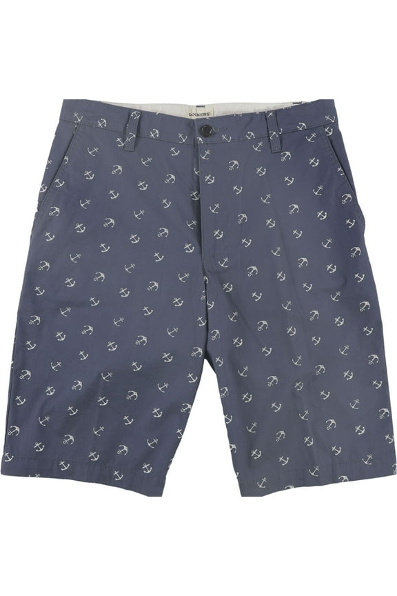 Mens Anchor Casual Walking Shorts, Blue, 30