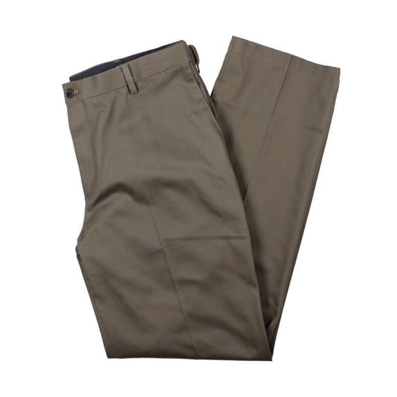 Dockers Mens Big & Tall Stretch Shirt Gripper Dress Pants Taupe 40/36