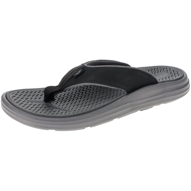 Dockers Mens Canvas Thong Sandals, Black, Size 8 - Walmart.com display picture 3
