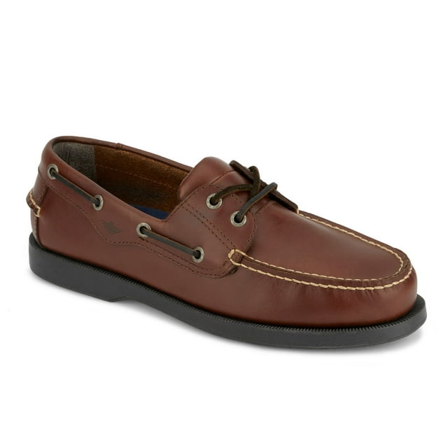 Dockers Mens Castaway Leather Casual Classic Boat Shoe - Wide Widths Available