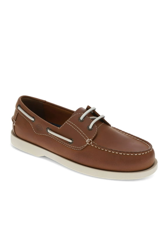 Mens Castaway Leather Boat Shoe
