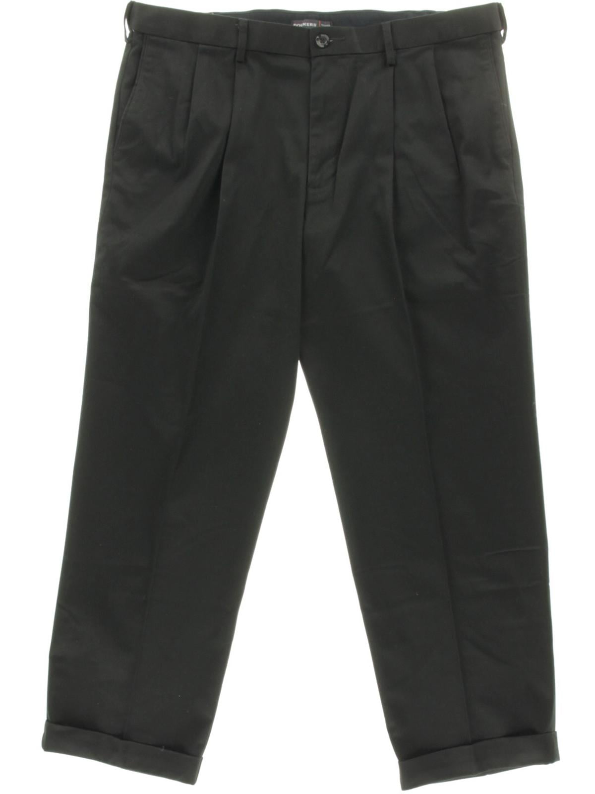 Dockers Mens Double Pleat Relaxed Fit Khaki Pants Black 42 32 Walmart dockers-mens-double-pleat-relaxed-fit-khaki-pants-black-42-32-walmart