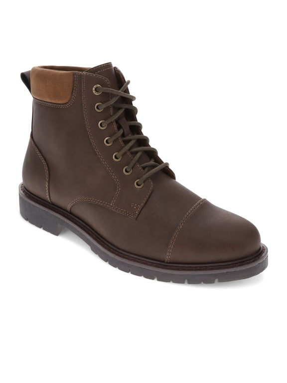 Mens Dudley Rugged Casual 7-Eyelet Captoe Boot