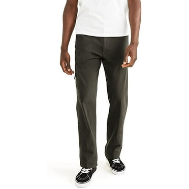 Dockers Mens Go-to Cargo Straight Fit Smart 360 Flex Pants 32W x 34L Rifle Green Waterless