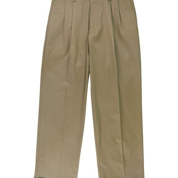 Dockers Mens Iron Free Relaxed Chino Casual Pants, Beige, 30W x 32L