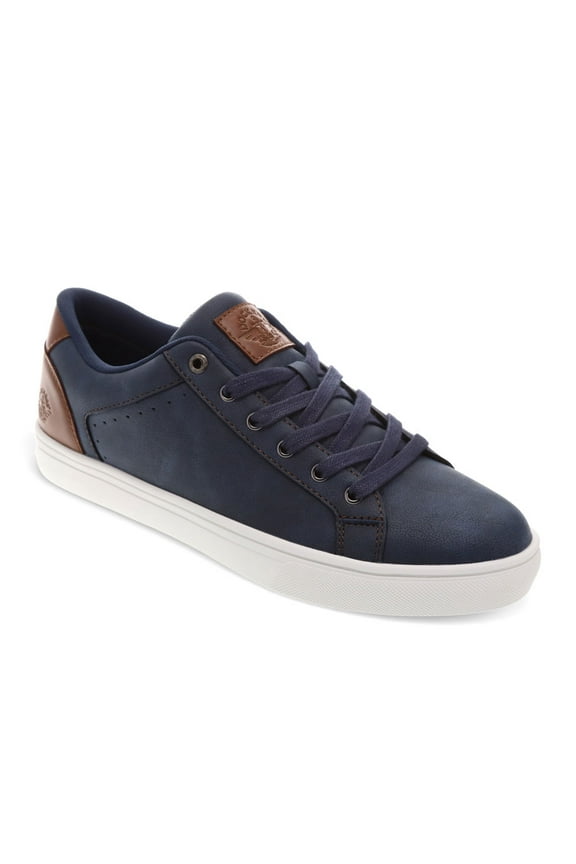 Mens Jensen Synthetic Leather Casual Lace Up Sneaker Shoe