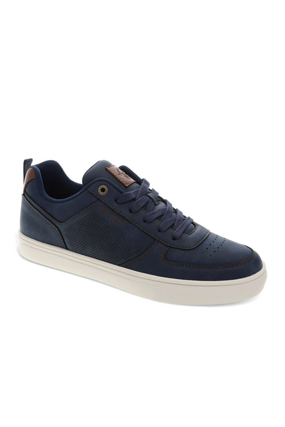 Mens Landon Synthetic Leather Casual Lace Up Sneaker Shoe