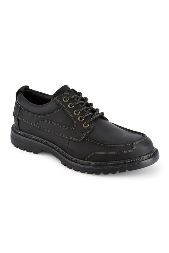 Overton Mens Leather Oxford Shoes Rugged Casual Shoes for Men with Stain Defender - Wide Widths Available
