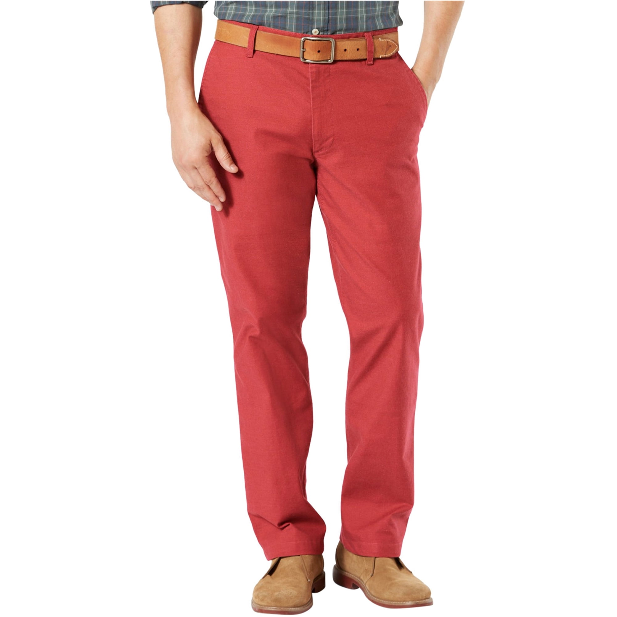 Dockers Mens Performance Casual Chino Pants, Red, 36W x 29L - Walmart.com