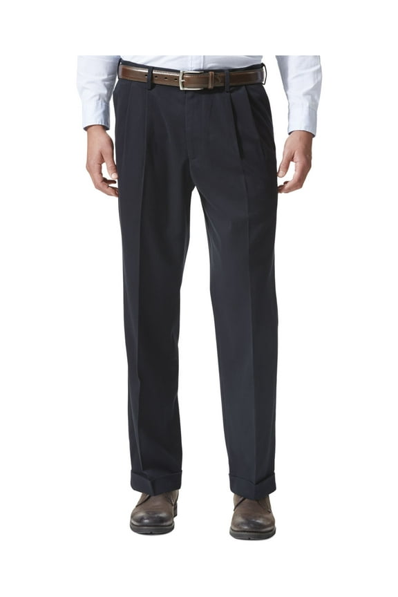 Mens Relaxed Fit Flat Front Chino Pants