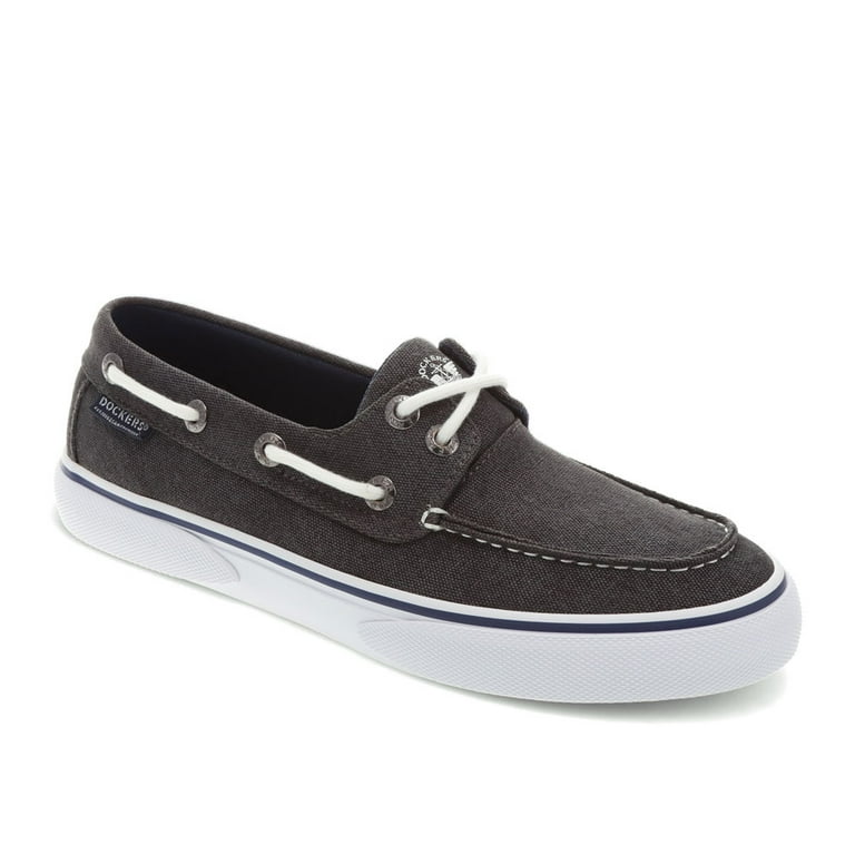 Black Canvas Boat Shoes Milano: Women main image 4