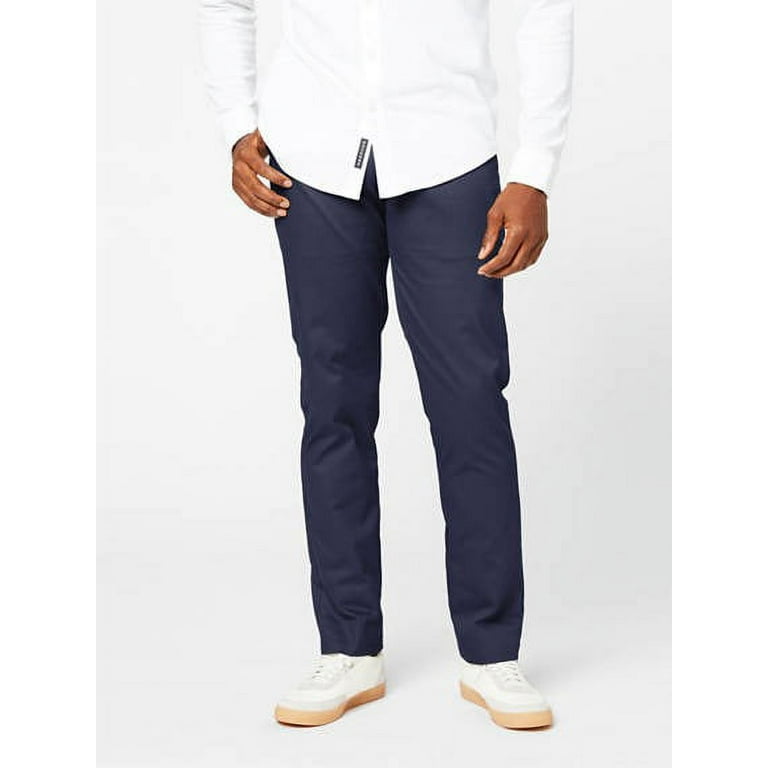 Dockers NAVY Signature Lux Cotton Athletic Fit Stretch Khaki Pants
