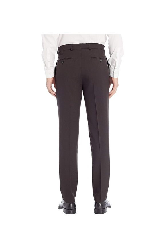 Slim Fit Dress Pant w/ Stretch Waistband Black