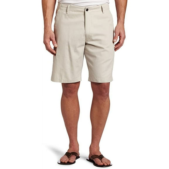 Dockers Soft Khaki Short D3 Classic Fit Flat Front,Porcelain Khaki,34W