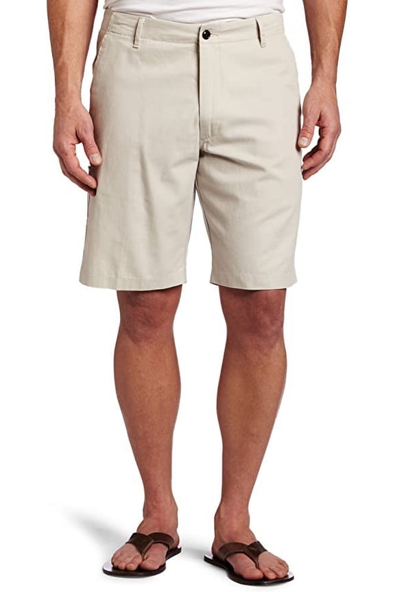 Soft Khaki Short D3 Classic Fit Flat Front,Porcelain Khaki,34W