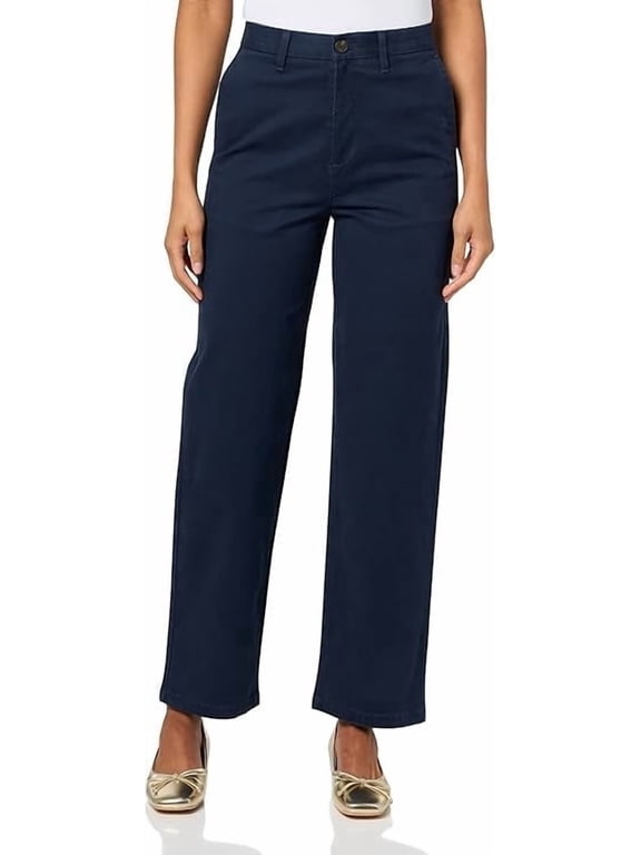 Women's Blake Chino High Straight Fit Pants Navy Blazer Size 27
