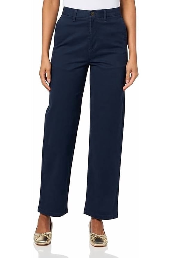 Women's Blake Chino High Straight Fit Pants Navy Blazer Size 27