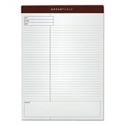 TOPS Docket Gold Planning Pad, Legal/Wide, 8 1/2 x 11 3/4, White, 40 Sheets, 4/Pack -TOP77102