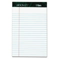 thumbnail image 1 of TOPS 63366 Docket 5 in. x 8 in. Ruled Perforated Pads - Narrow, White (50 Sheets/Pad, 6 Pads/Pack), 1 of 6