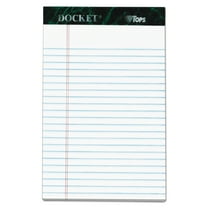 "Docket Ruled Perforated Pads, Narrow Rule, 50 White 5 X 8 Sheets, 6/pack | Bundle of 5 Packs"