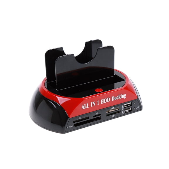 Docking Multifunctional Hard Disk Base 2.5/3.5 Inch IDE/Serial ATA Mobile Hard Disk Base Double Bay HDD Docking Station Not Inclube Hard Disk