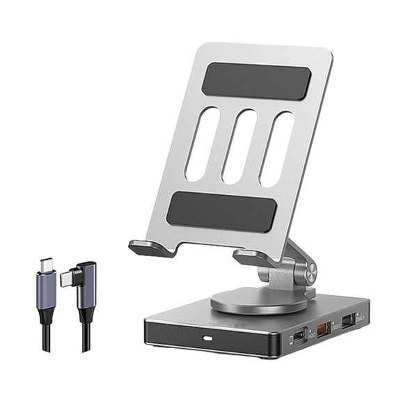 Docking Station 8 in 1 USB C Hub Aluminum Foldable Design 5Gbps High Speed Transfer PD 100W Charging Phone Stand