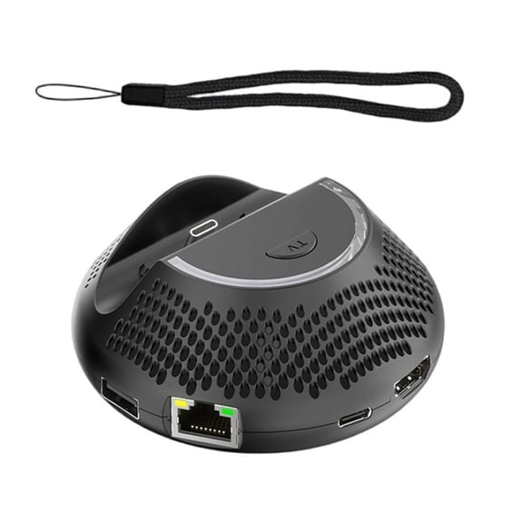 Docking Station Efficient Cooling for NS2 Stable Gigabit Ethernet Adjustable LED Lights 4K Resolution