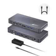 AV Access Docking Station 3 Monitors, 8K@30Hz Single Display, Triple 4K Display 2DP/1HDMI, USB-C Dock with 100W Laptop Charging, 10Gbps USB-C/A, Ethernet, Audio, SD, for MacBook/Chrome/Dell/HP