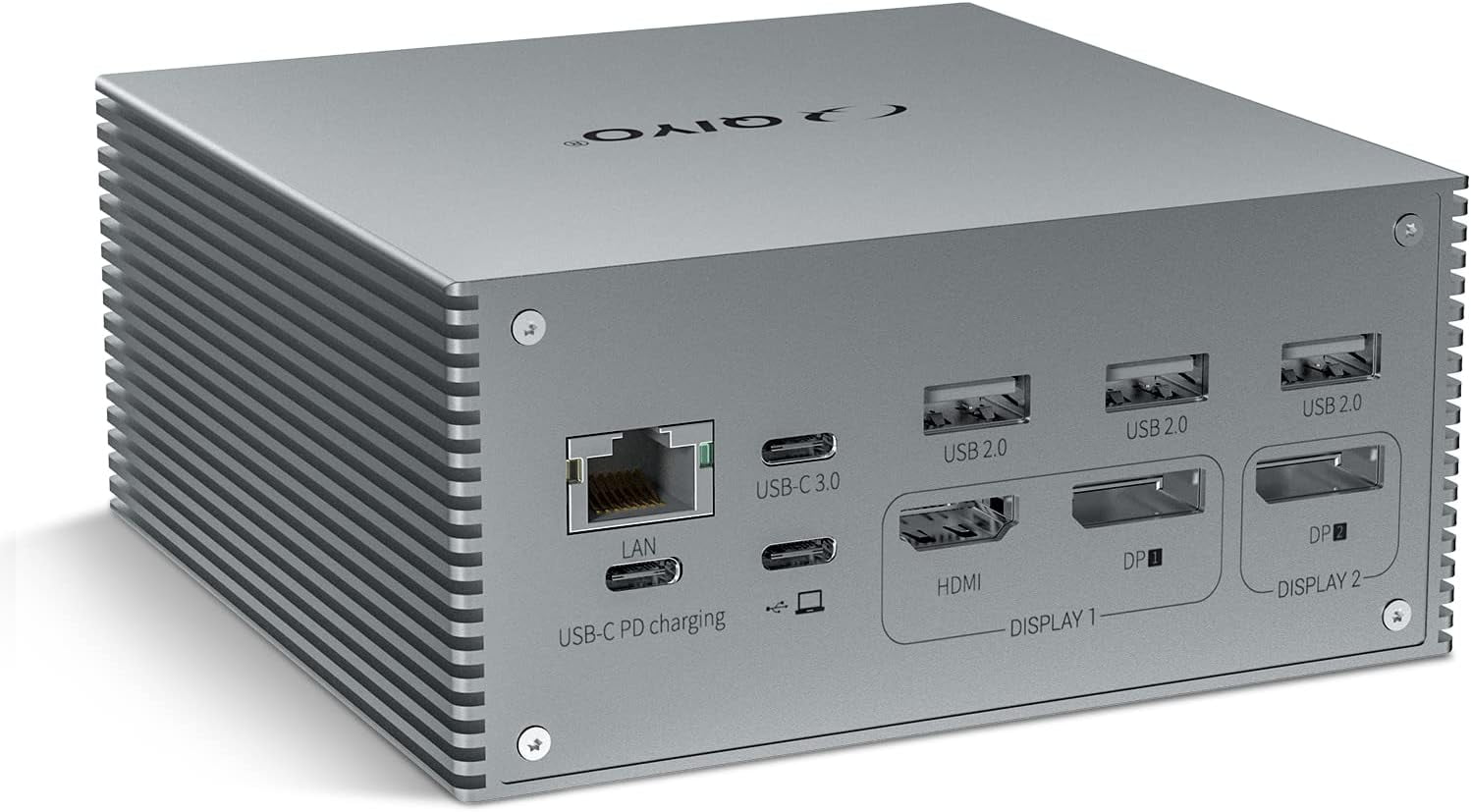 USB C Docking Station Dual Monitor With 96W Power Adapter: NewQ 12-in-1