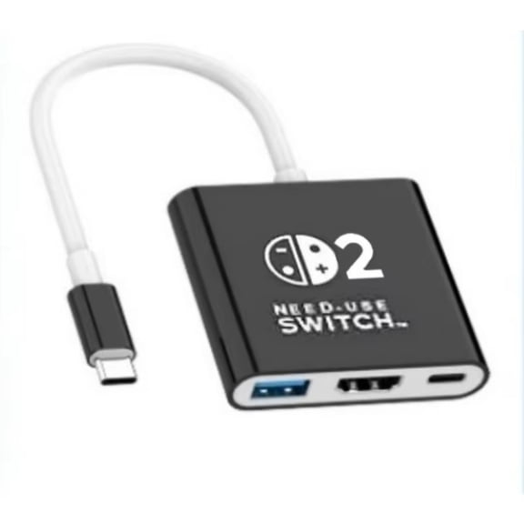 Docking Station for Switch 2,4K 60Hz TYPE-C Hub with HDMI and USB-C 3.0 PD100W Charge Perfect for Switch 2/Switch/OLED