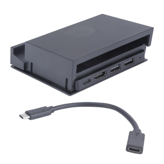 Docking Station with Detachable USB C Hubs Type-C Dock Stand for Console 1080P 60Hz 4K 30Hz Card Port