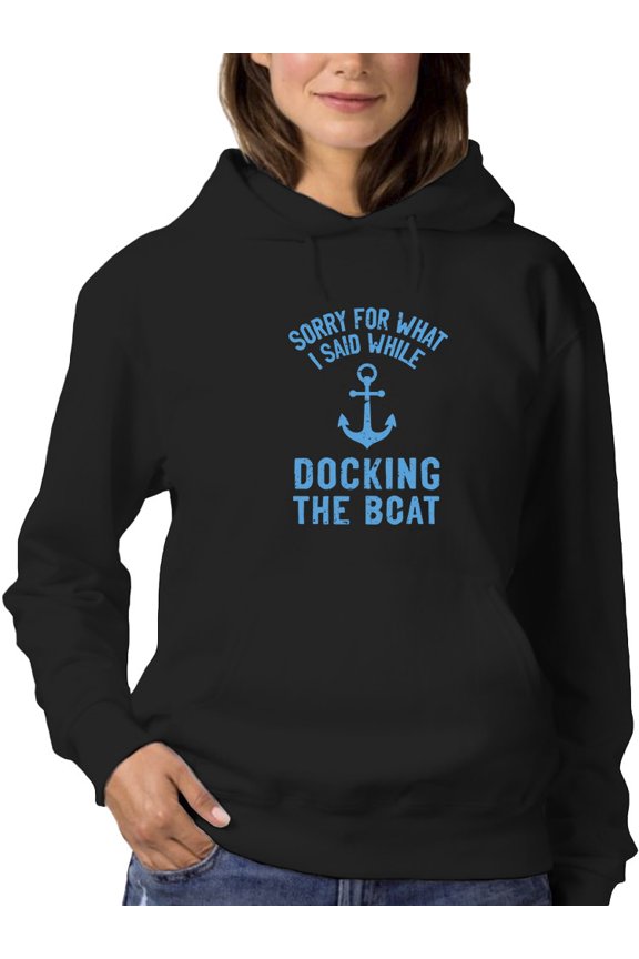 Docking The Boat Hoodie Women -GoatDeals Designs, Female x-Large
