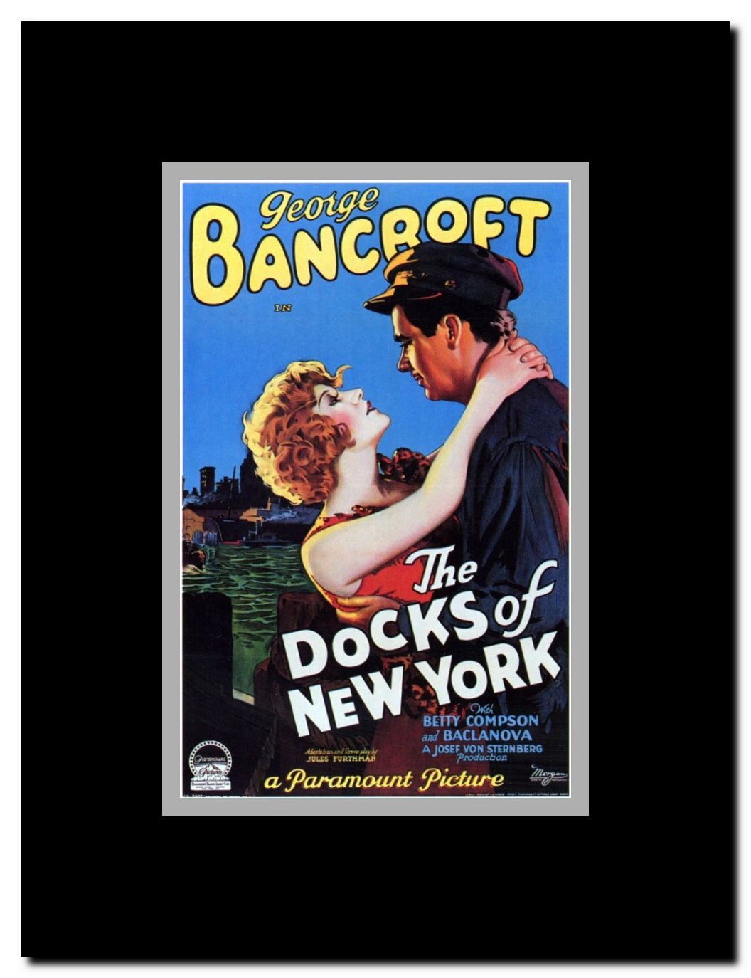 Docks of New York Framed Movie Poster
