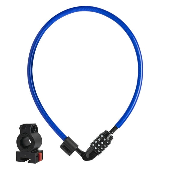 DocksLocks 4ft Bike and Scooter Straight Security Cable Combination Lock - Lightweight, Anti-Theft, Weatherproof - 0.8 lb