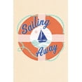thumbnail image 1 of Dockside Series, Sailing Away (24x36 Giclee Gallery Art Print, Vivid Textured Wall Decor), 1 of 3