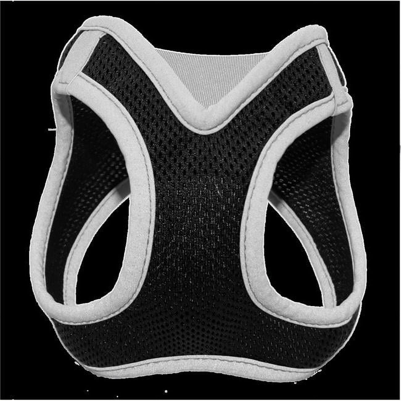 Doco DCA308-05L Athletica Quick Fit V-Neck Mesh Harness Leash, Gray - Large