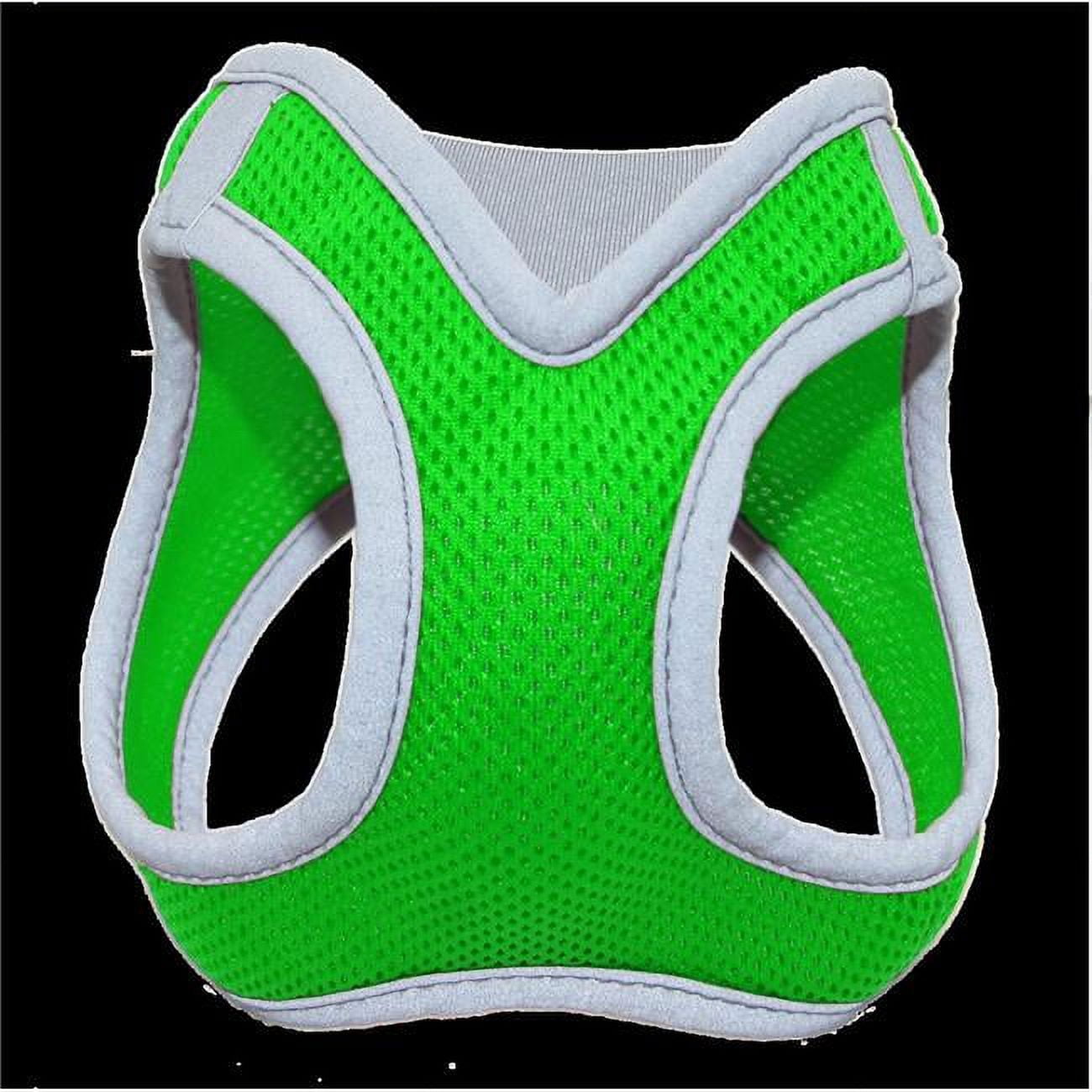 DOCO Dog Harness │ Athletica Puppy Harness for Small Dogs │ Heavy Duty No Choke Vest, Lightweight Reflective (Dogs Under 30 lbs) - Lime, Medium