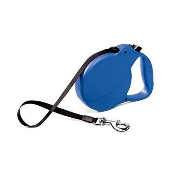 Doco DRL16-02L Adventure Retractable Walking Dog Leash, Blue - Large