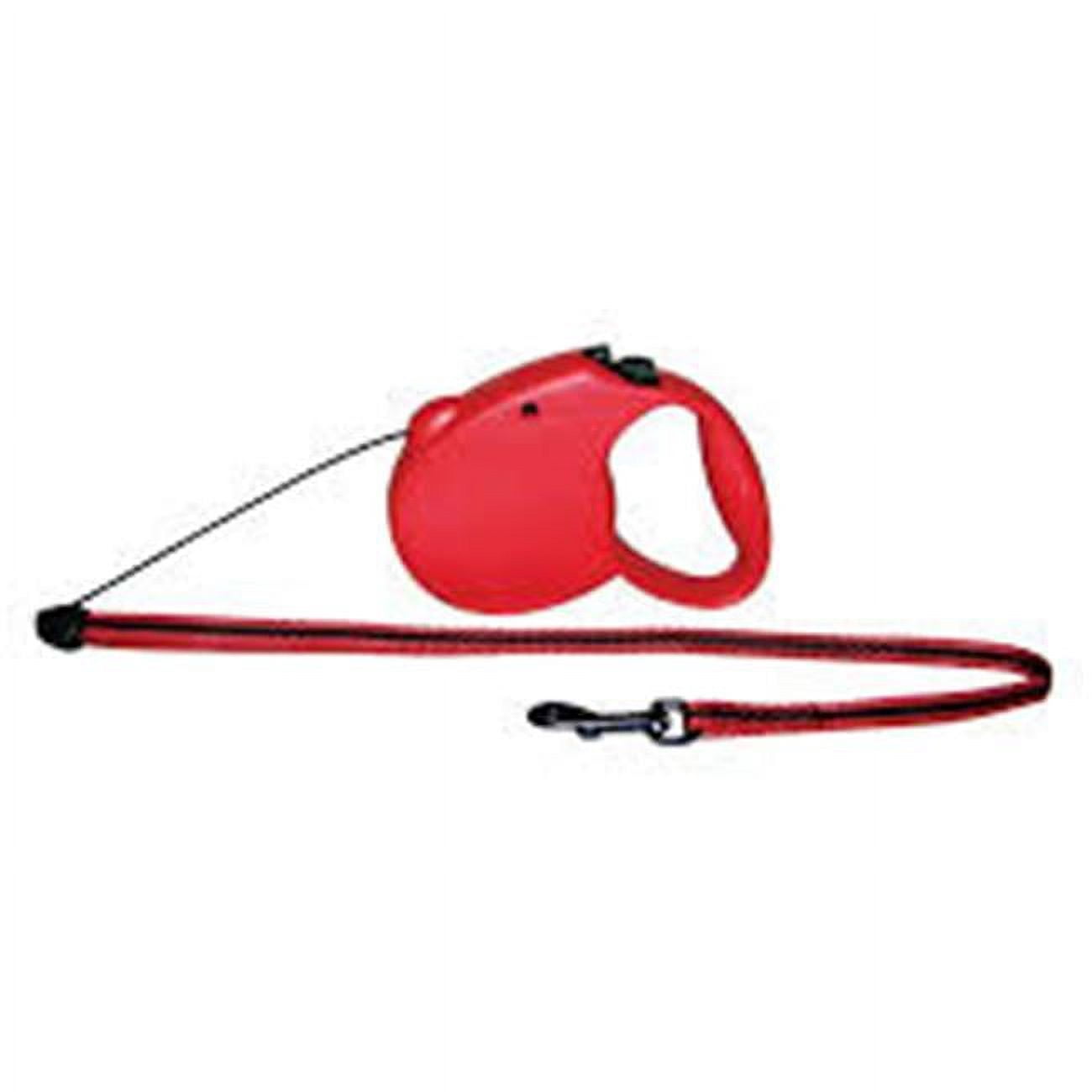 Doco DRL16-03M Adventure Retractable Walking Dog Leash, Red - Medium