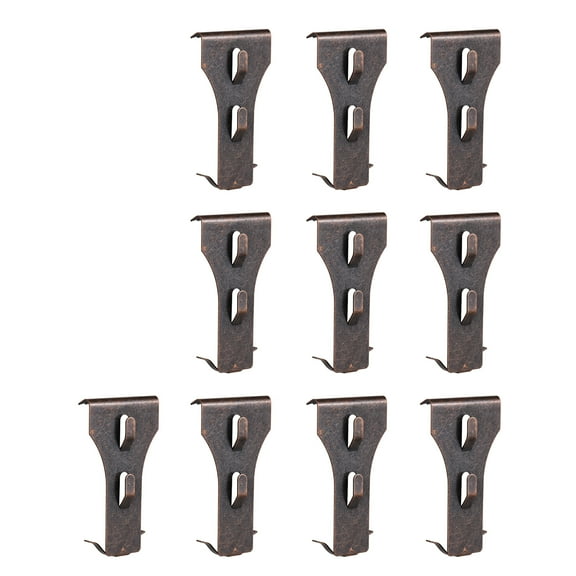 Docooler 10 PCS Brick Hook Clip Outdoor Hanging Hooks for 60-70mm Brick in Height No Drilling Sliding Brick Hanger Clips for Festival Birthday Decoration