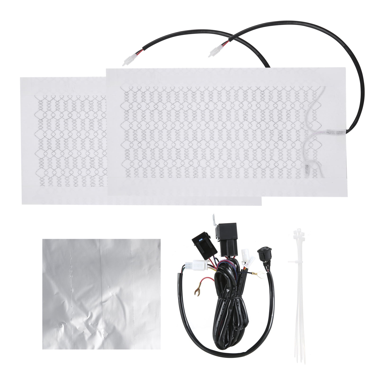 Docooler 12V Carbon Fiber Seat Heater Kit High with Low Temperature