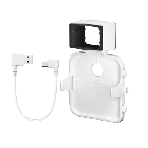 Docooler 1PCS Outlet Wall Mount for Sync Module 2 Mount Bracket Holder for Outdoor Camera No Messy Wires Outdoor and Indoor Home Camera Mount with Short Charging Cable