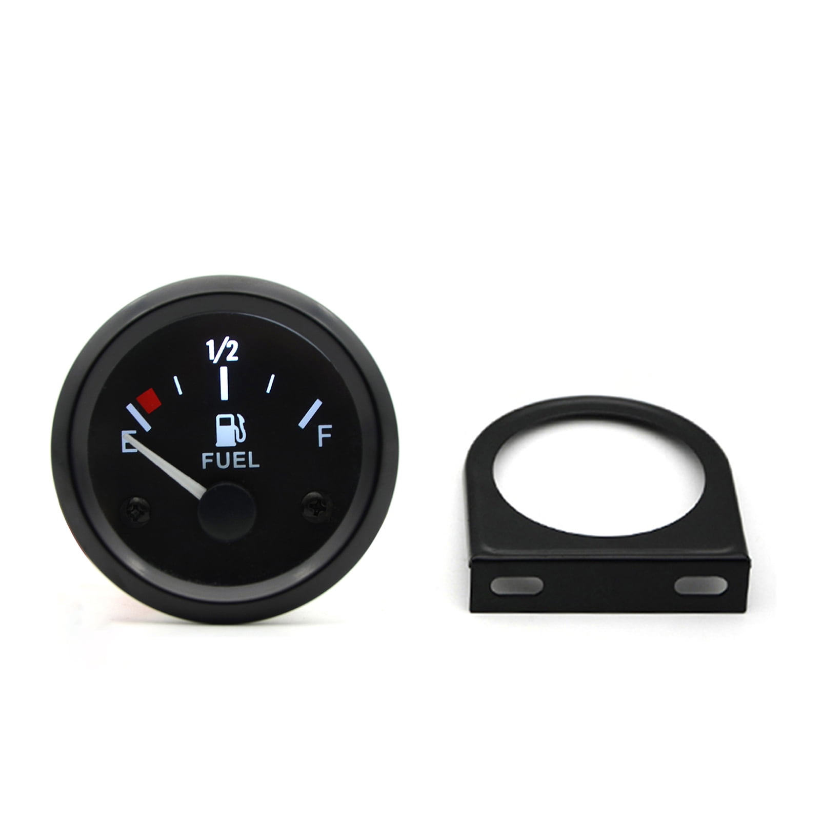Docooler 2'' 52mm Fuel Level Gauge, Pointer 12V Car Fuel Tank Meter with LED Backlight Rim Automotive Gauges