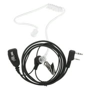 Docooler Heaphones Acoustic Air Tube Earpiece Headset with Big Mic PTT for Kenwood BAOFENG Two Way 2 Pin K