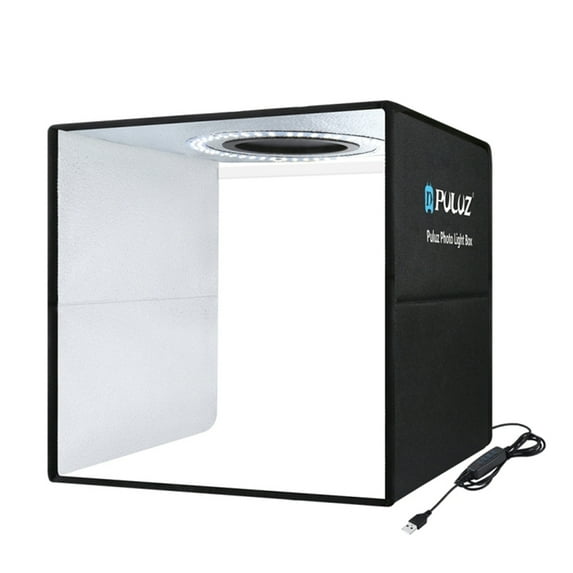 Docooler PULUZ Lightbox Mini Photo Studio Light Box with 6 Color Backdrops Photo Tent Kit 80Pcs LED Light Room Foldable Photography