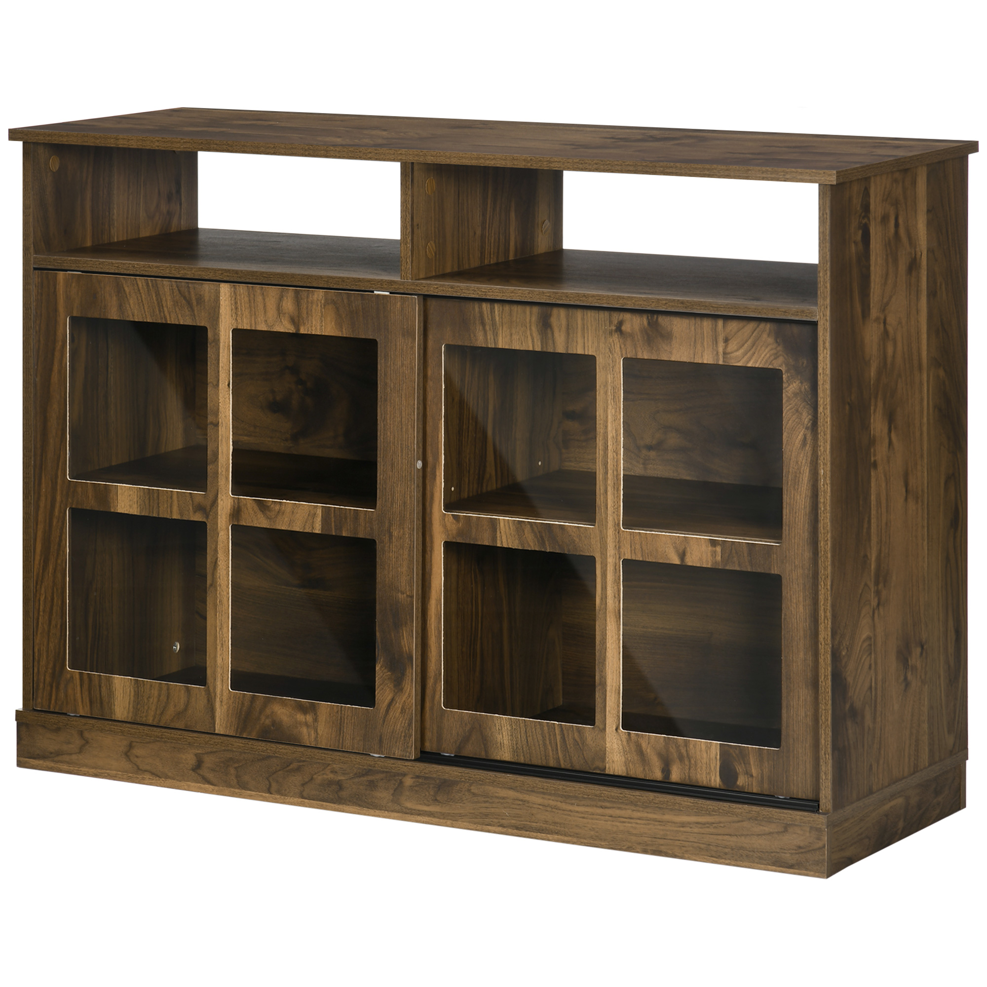 Docooler Sideboard Buffet China Coffee Bar with Adjustable Shelf