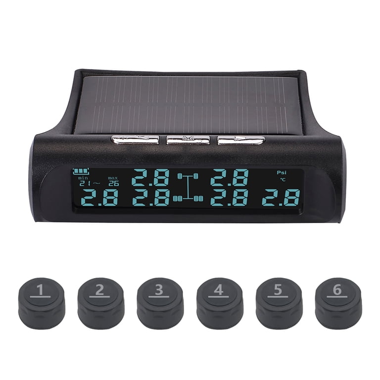 Portable Tire Pressure Gauge - Digital Meter For Car, Truck, Motorcycle, Bike (Christmas Gift Idea)