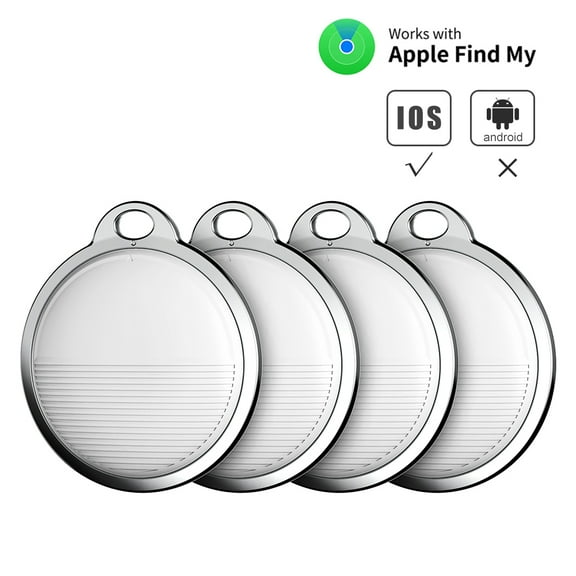 Docooler  Tracker, Smart Tag GPS Locator Tracking Device, Item Finder for Keys, Wallet, Luggage, Pets,Works with  Find My Smart Tracker Locator,4 Pack, White
