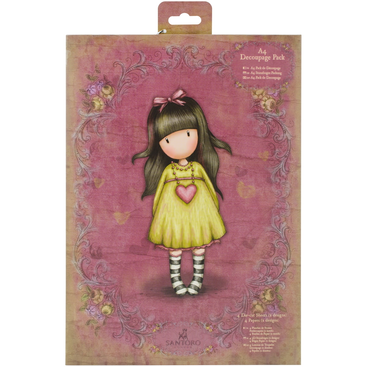 Docrafts A4 Decoupage Pack Santoro Gorjuss Heartfelt