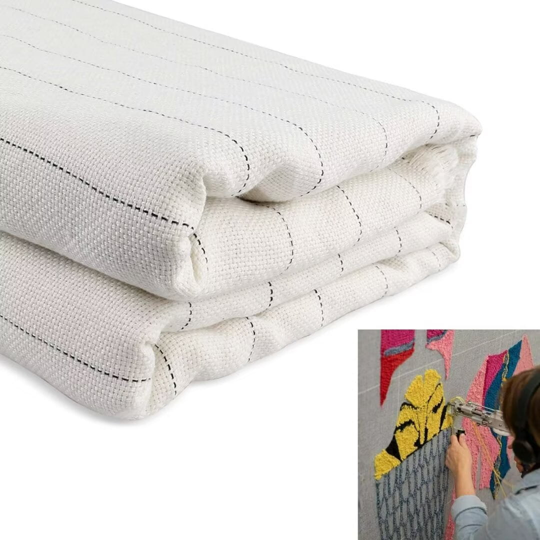 Docred 39''x 196'' Tufting Cloth, Primary Tufting Cloth with Marked